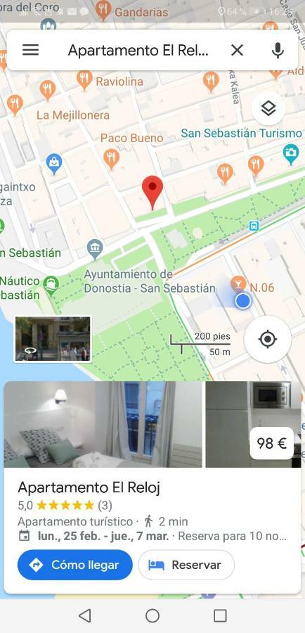 Apartamento El Reloj Сан Себастиан Екстериор снимка